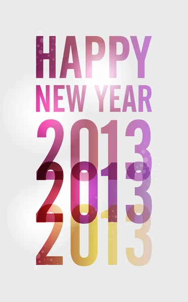 Modern Happy New Year 2013 — стоковый вектор