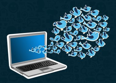 Twitter kuş splash bilgisayar uygulama