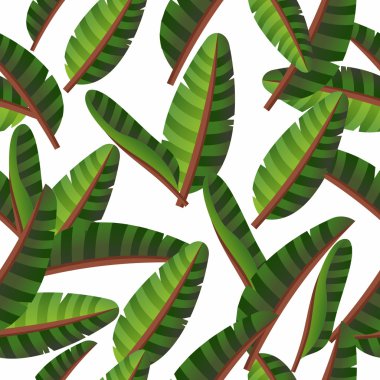 yeşil yapraklar desen