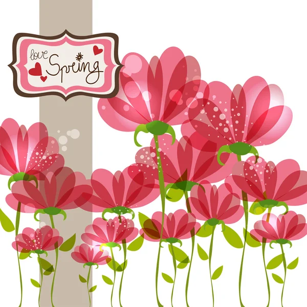Frühling verliebt — Stockvektor