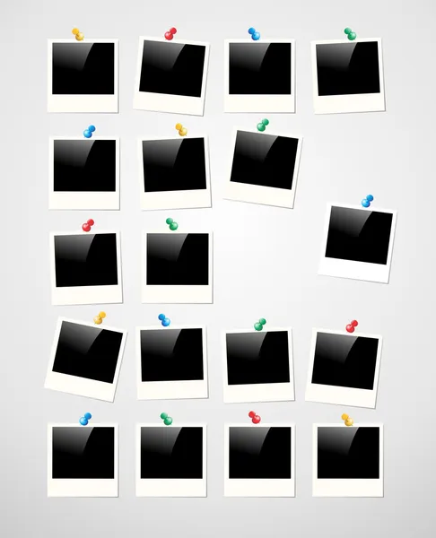 Polaroid-Fotorahmen Hintergrund — Stockvektor