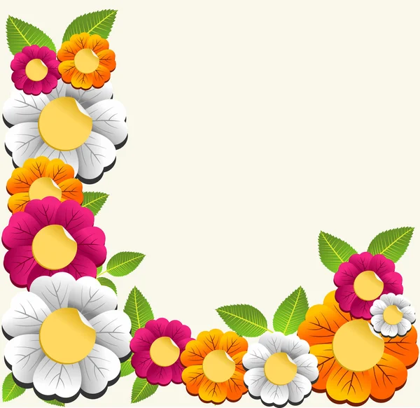 Colorato sfondo fiore — Vettoriale Stock