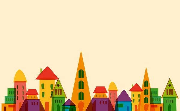 Jolie petite ville — Image vectorielle