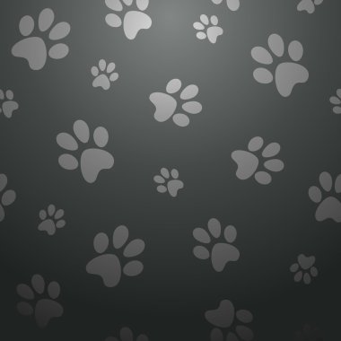 siyah köpek ayak desen