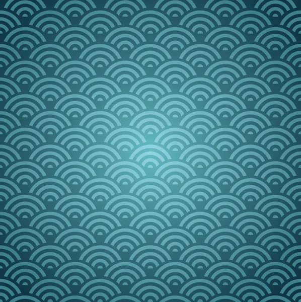 블루 동양 패턴 — 스톡 벡터