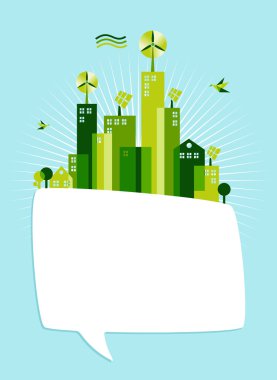 eko yeşil sosyal medya konuşma balonu