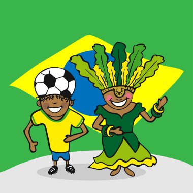 Welcome to Brazil clipart