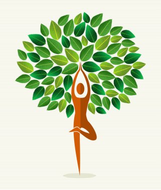 Hindistan yoga ağaç yaprak