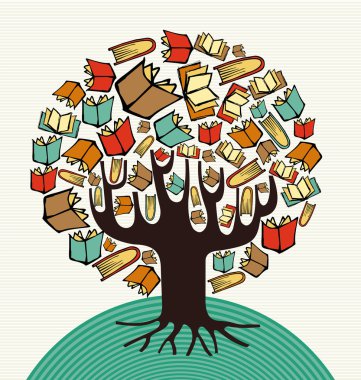 Konsept tasarım Sanat kitap ağacı