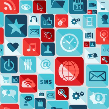 App simgeleri seamless modeli