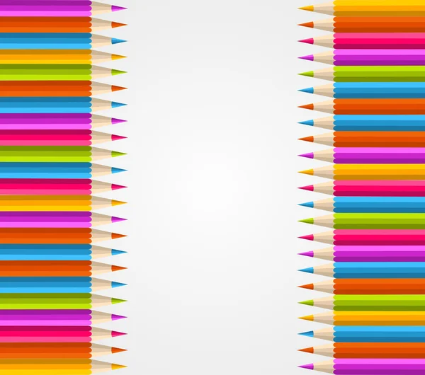 Set crayon couleur motif sans couture — Image vectorielle