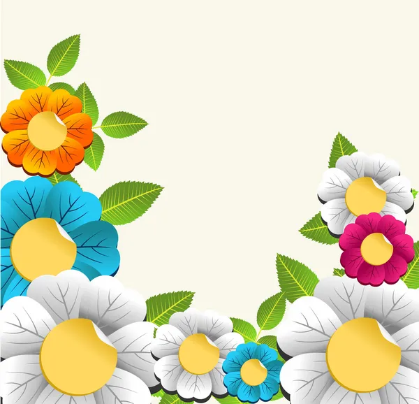 Fondo colorido flor agradable — Vector de stock