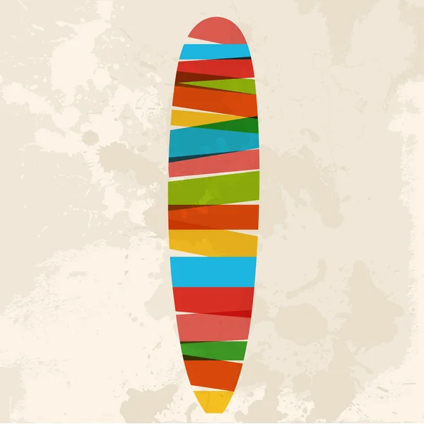 Surf multicolor Vintage — Archivo Imágenes Vectoriales