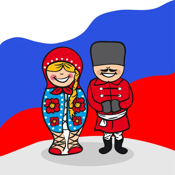 Καλώς ήρθατε στην Ρωσία — Διανυσματικό Αρχείο
