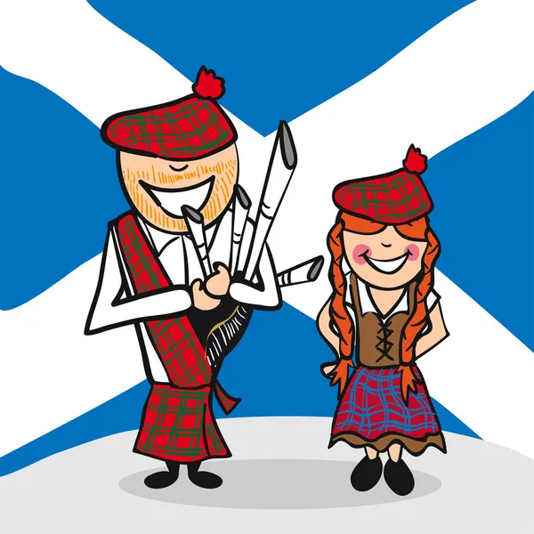 Bienvenue à SCOTLAND — Image vectorielle