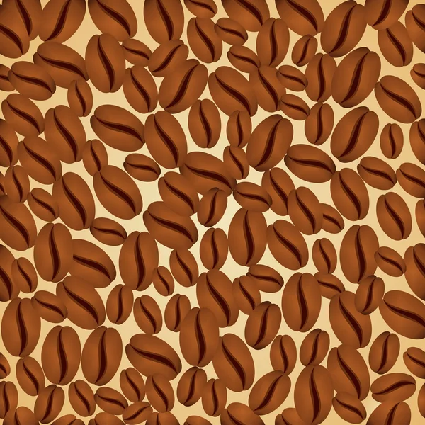 Coffee beans pattern — Stock Vector