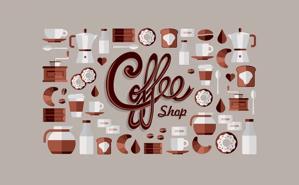 Coffee Shop icons — Stock Vector