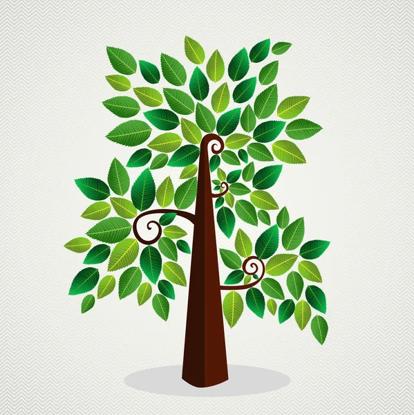 Trendy concept tree design — Stock Vector