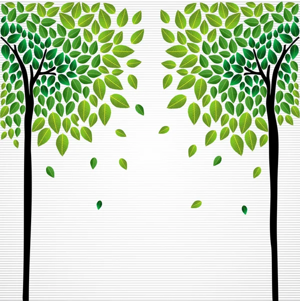 Cute concept trees drawing — Stock Vector