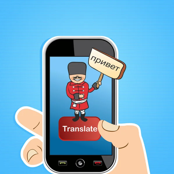 Translate app concept — Stockvector