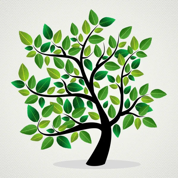 概念の葉の木 — ストックベクタ