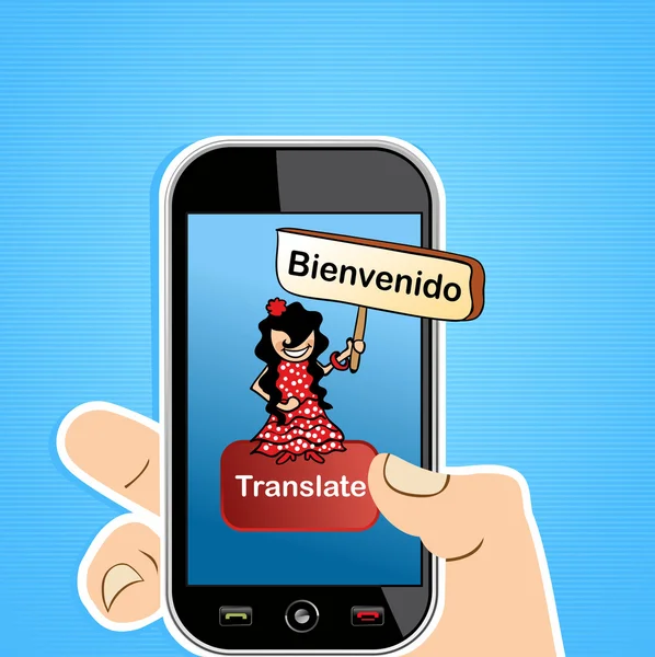 Translate app concept — Stock Vector