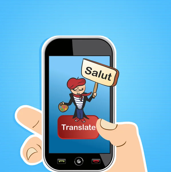 Translation app concept — Stock Vector