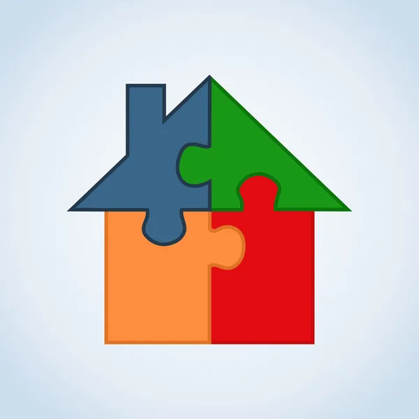 Immobilier icône ensemble maison — Image vectorielle