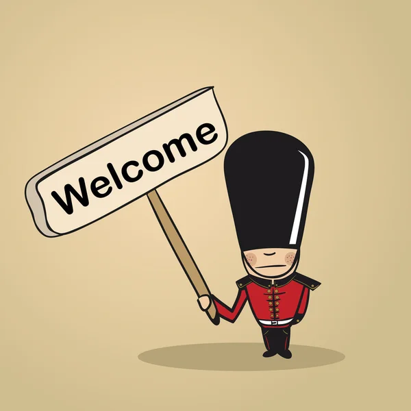 Добро пожаловать в Великобританию! — стоковый вектор