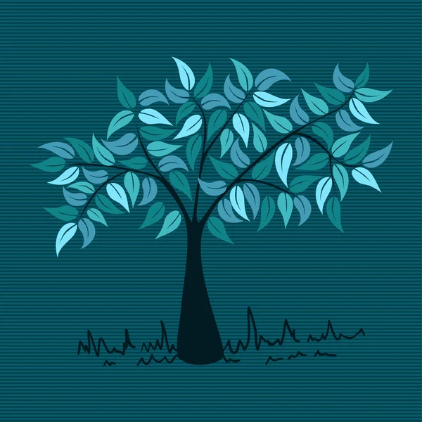 Rocznika kolory liści drzewa — Wektor stockowy