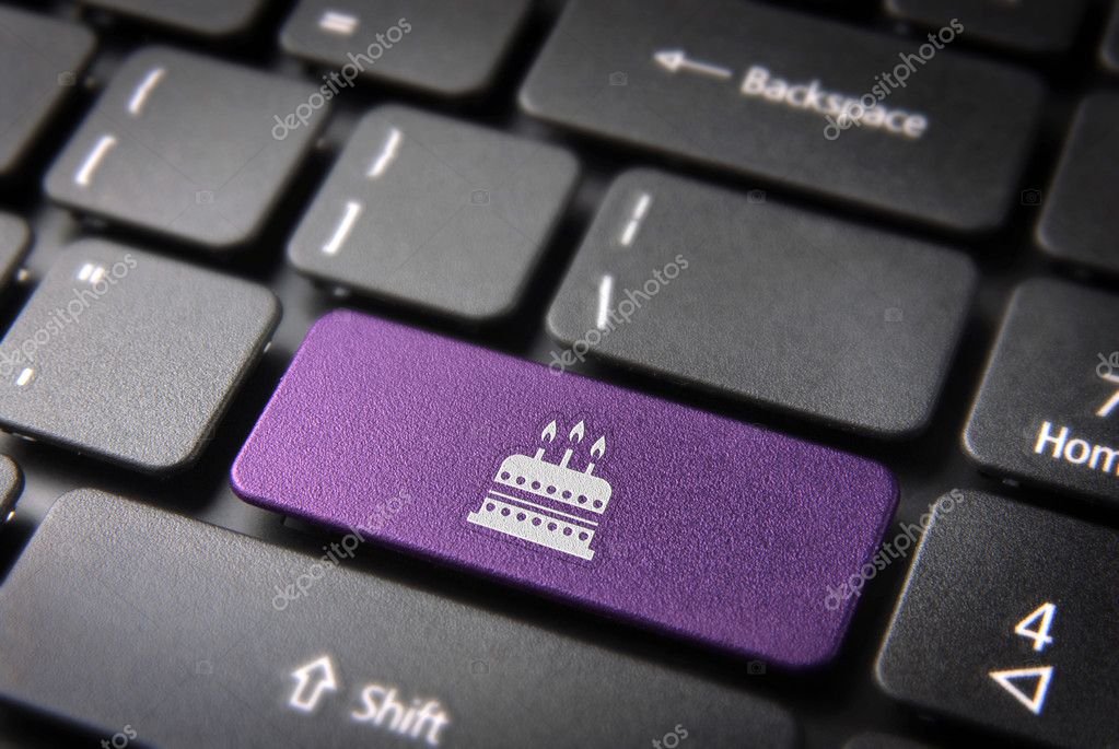 Pmages birthday cakes with edit Pink Birthday cake keyboard key