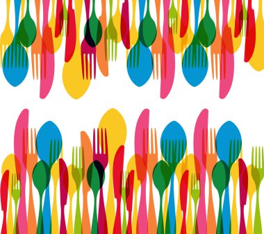 dishware öğeleri seamless modeli