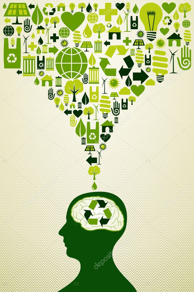 Eco friendly icons illustration