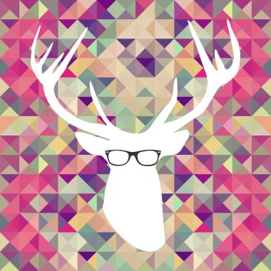 Retro hipsters elemanları.