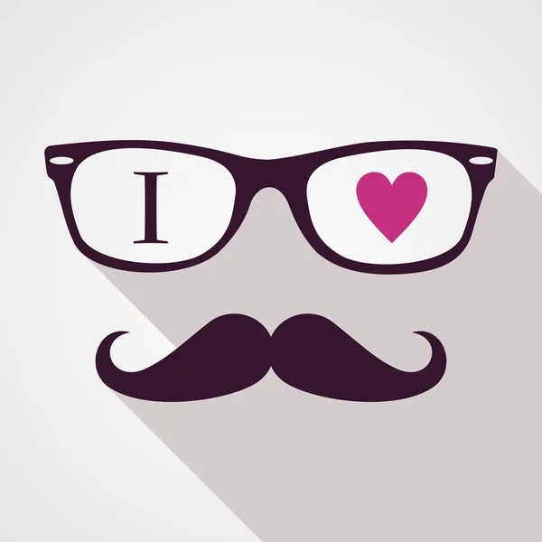 Vintage hipsters iconos cara . — Vector de stock