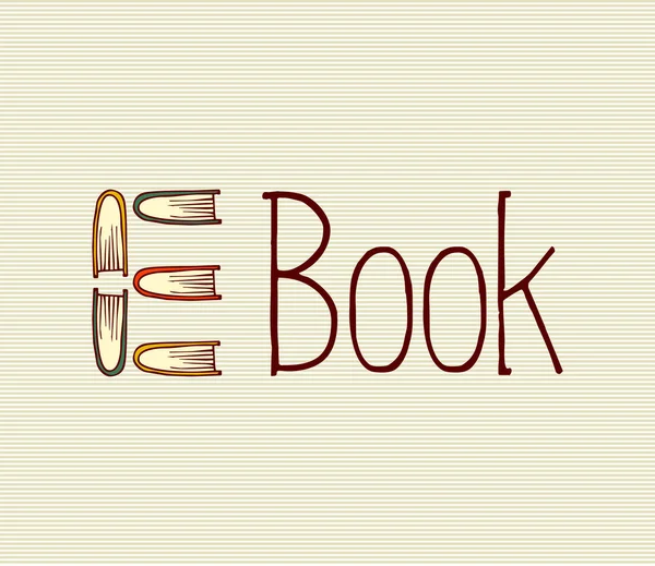 Libro de texto digital Vintage . — Vector de stock