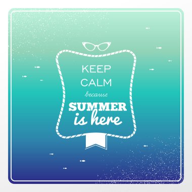 Vintage summertime holidays poster. clipart