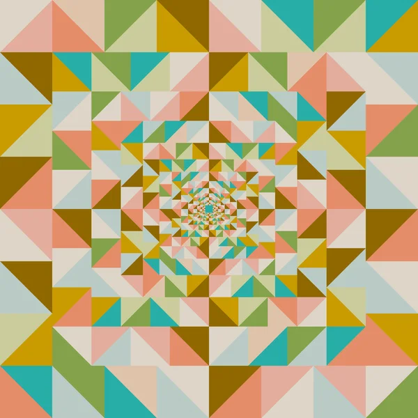 Retro abstracte visuele effect naadloze patroon. — Stockvector