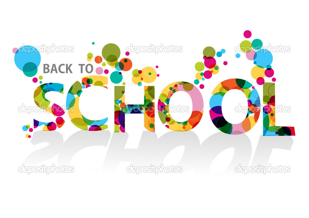 Back to school colorful circles EPS10 background file.