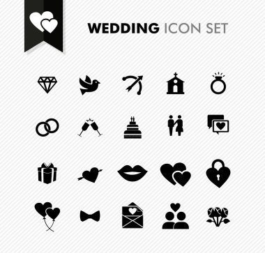 Düğün yeni Icon set.