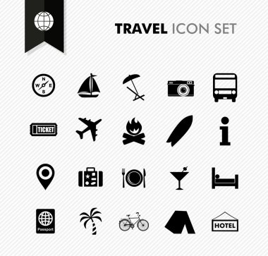 seyahat yeni Icon set.