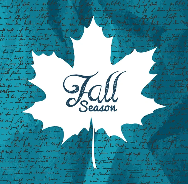 Fall season leaf — Stock Vector
