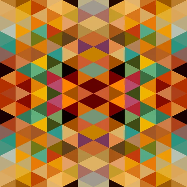 レトロな三角形のシームレスなパターンの背景。eps10 ファイル. — ストックベクタ