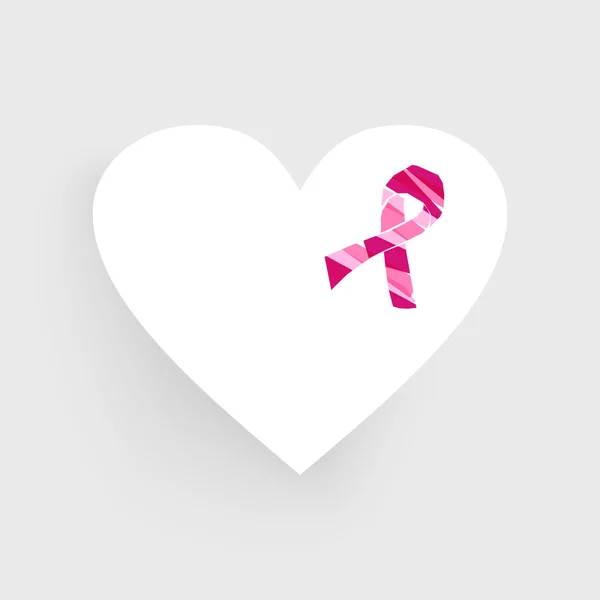 Cinta de concienciación sobre el cáncer de mama Cordones transparentes Archivo EPS10 . — Vector de stock