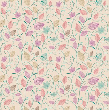 Vintage sonbahar Dikişsiz desen arka planda kalıyor. eps10 dosyası.