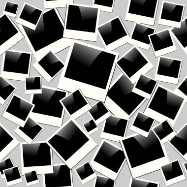 Vintage anlık fotoğraf çerçeveleri Dikişsiz desen arka plan eps10 f