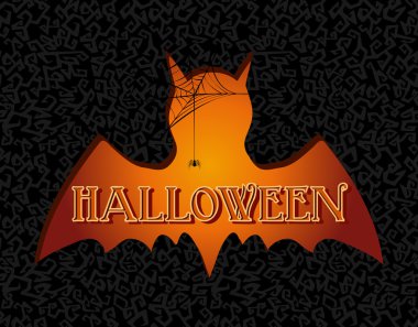 mutlu halloween metin ürkütücü vampir resimde eps10 dosya.