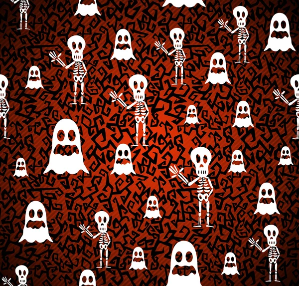 Joyeux Halloween éléments sans couture motif fond fichier EPS10 . — Image vectorielle
