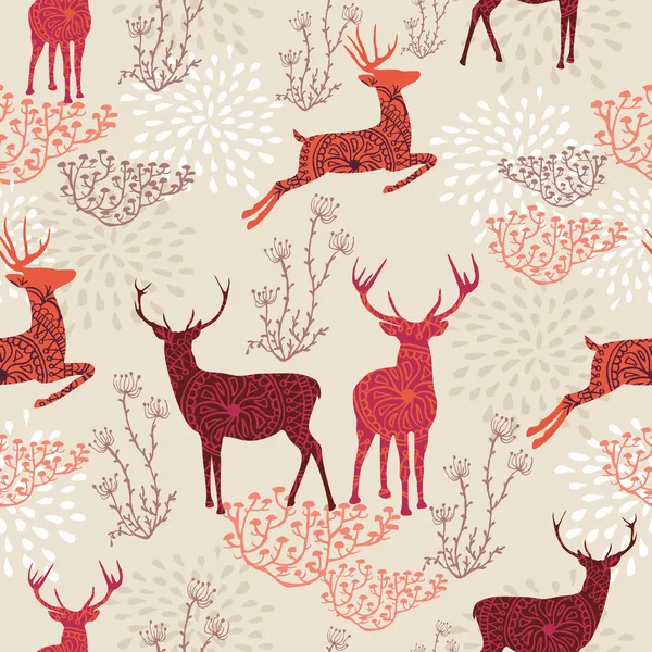Vintage Christmas elements seamless pattern background. EPS10 fi