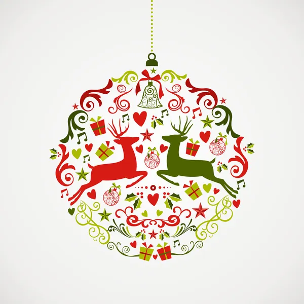 ビンテージ クリスマス要素安物の宝石デザイン eps10 ファイル. — ストックベクタ